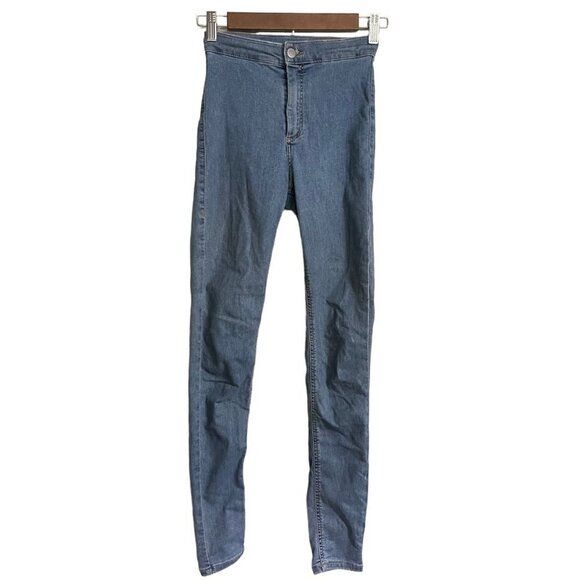 Topshop Womens Light Wash High Rise Stretch Skinny Jegging Jeans Size 26 - Picture 1 of 8